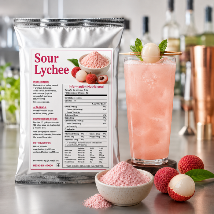 Base en Polvo Sour Lychee 1kg