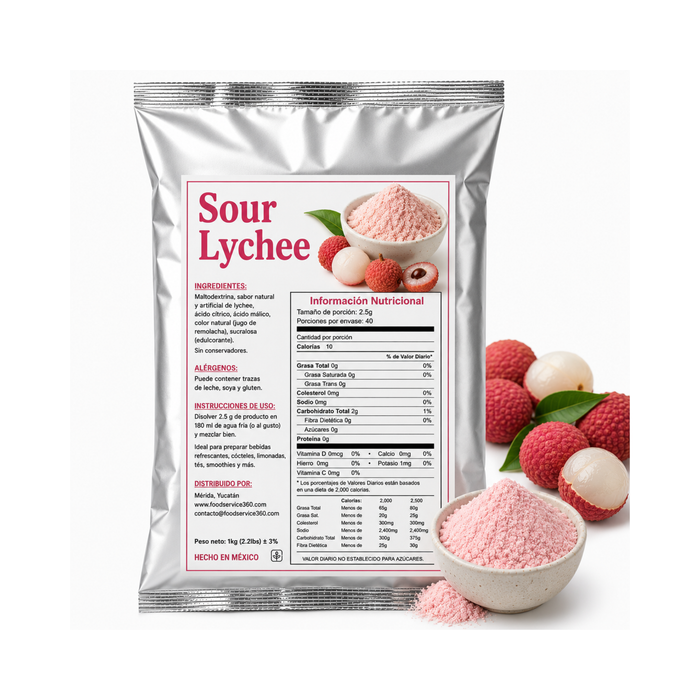 Base en Polvo Sour Lychee 1kg