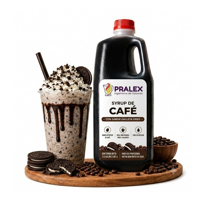 Syrup de Café con Galleta para Frappés 64 oz- Envase 1.82 Litros