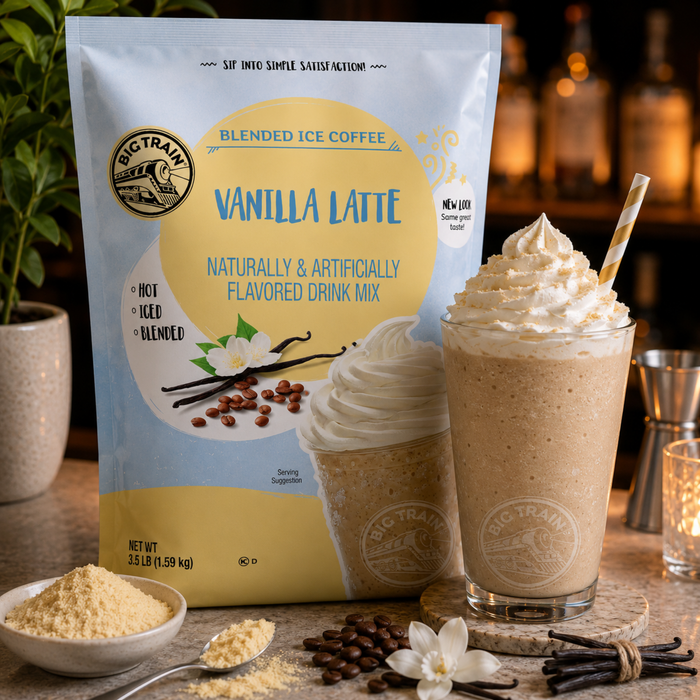 Base para Frappé Coffee Vainilla Latte Big Train - 1.59kg