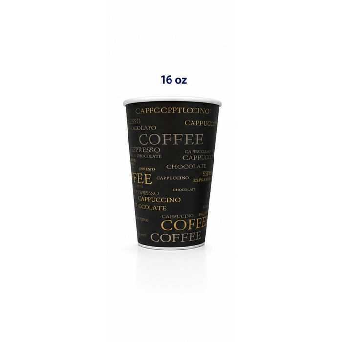 Vasos Bebidas Calientes impresión genérica - Caja 1000 unidades