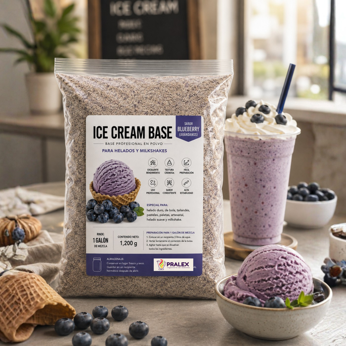 Base en Polvo para Helado y Milkshake Blueberry 1.2kg
