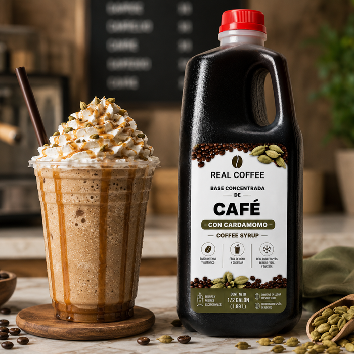 Concentrado de Café con Cardamomo para Frappés 64 oz- Envase 1.82 Litros
