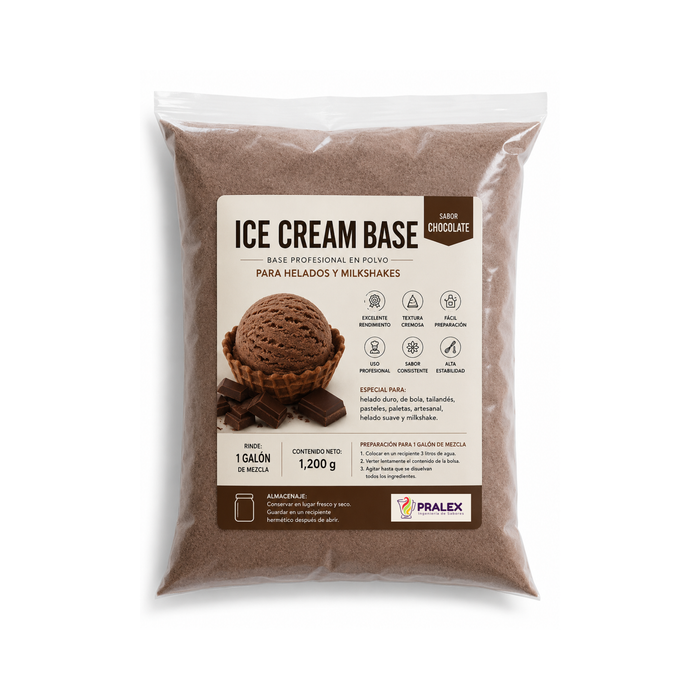 Base en Polvo para Helado y Milkshake Chocolate 1.2kg