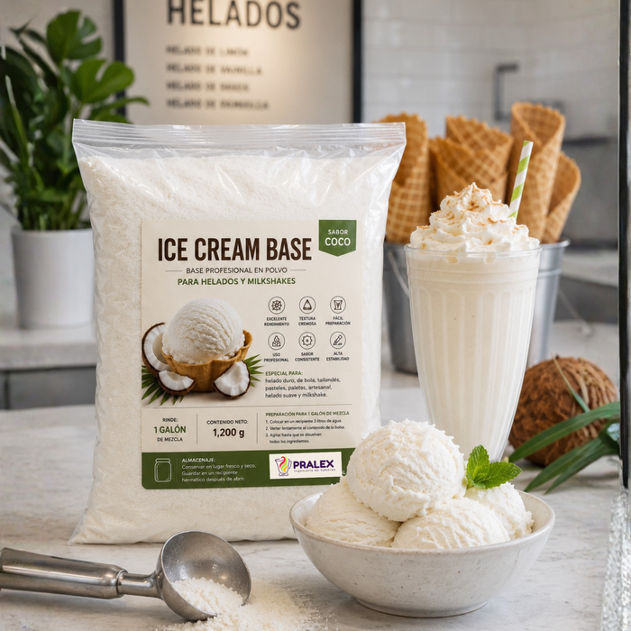 Base en Polvo para Helado y Milkshake Coco - 1.2kg