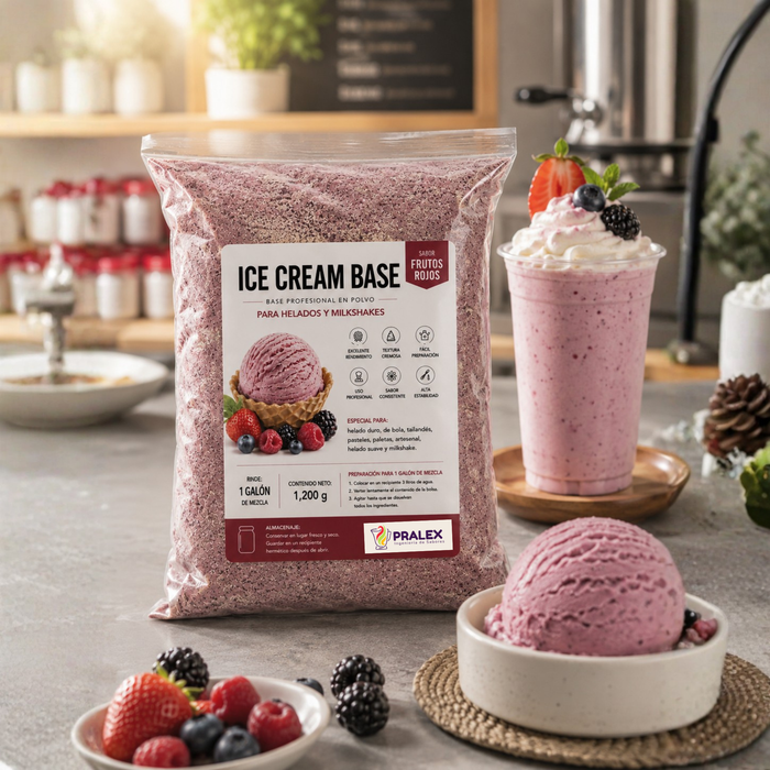 Base en Polvo para Helado y Milkshake Frutos Rojos 1.2kg