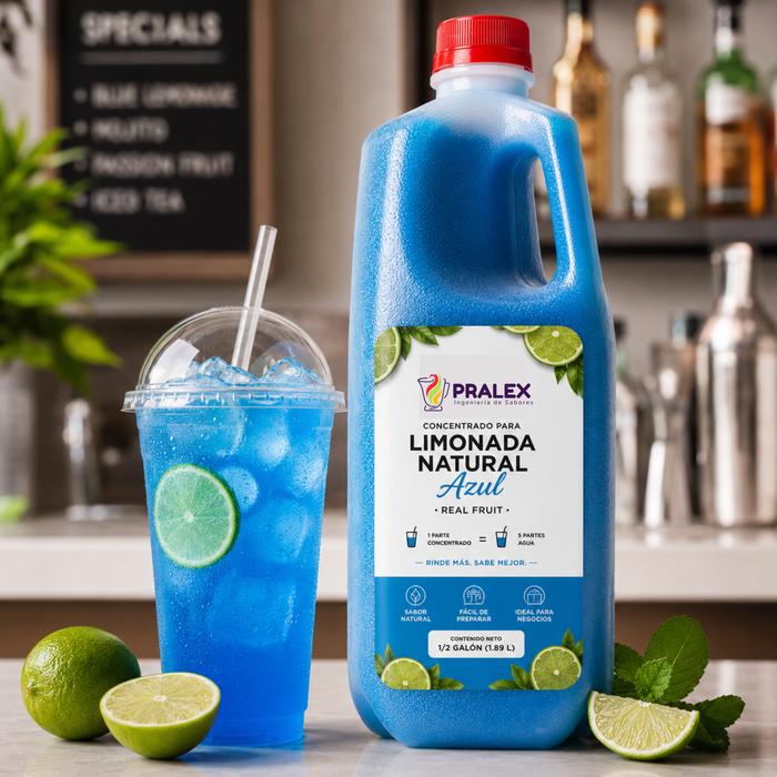 Concentrado para Refresco Natural Limonada Azul 64 oz - Envase 1.82 Litros