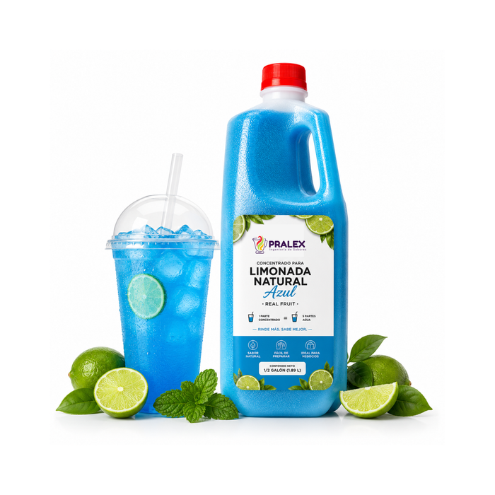 Concentrado para Refresco Natural Limonada Azul 64 oz - Envase 1.82 Litros