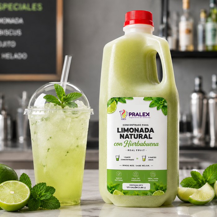 Concentrado para Refresco Natural Limonada con Hierbabuena 64 oz - Envase 1.82 Litros