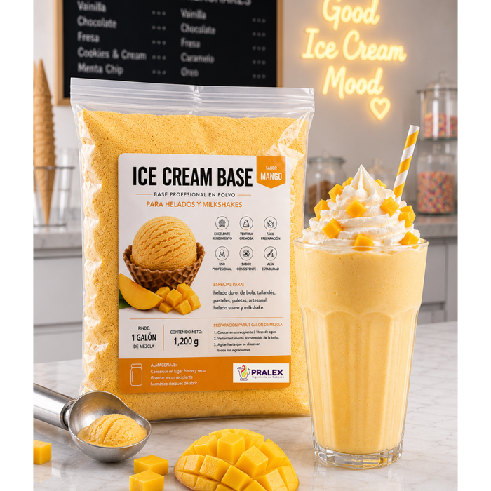 Base en Polvo para Helado y Milkshake Mango 1.2kg