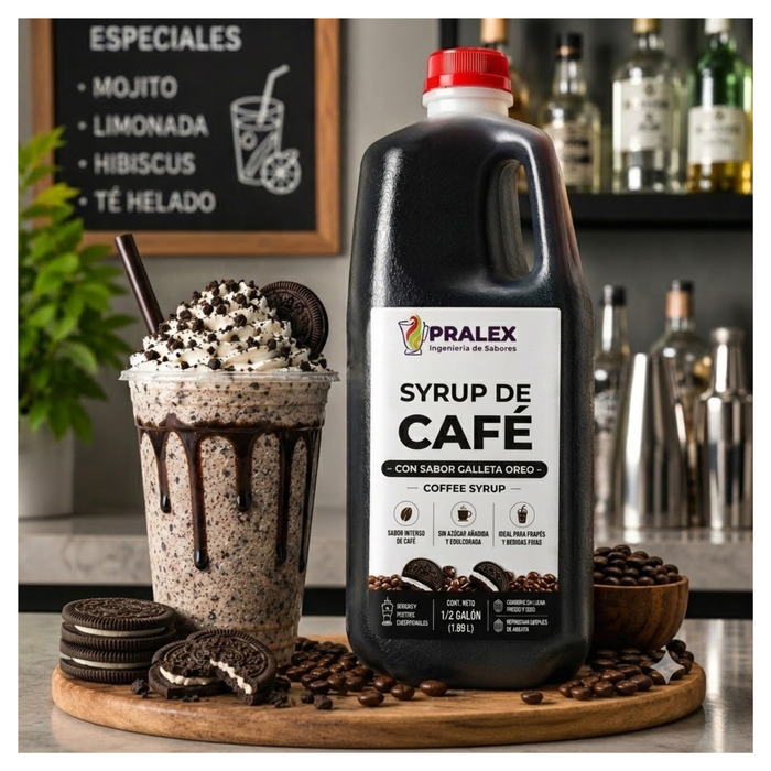 Syrup de Café con Galleta para Frappés 64 oz- Envase 1.82 Litros