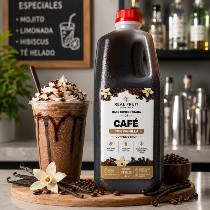 Concentrado de Café con Vainilla para Frappés 64 oz- Envase 1.82 Litros
