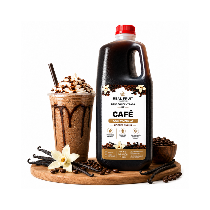 Concentrado de Café con Vainilla para Frappés 64 oz- Envase 1.82 Litros