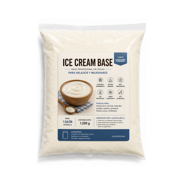 Mezcla en Polvo para Helado o Milkshake Yogurt 1.2kg